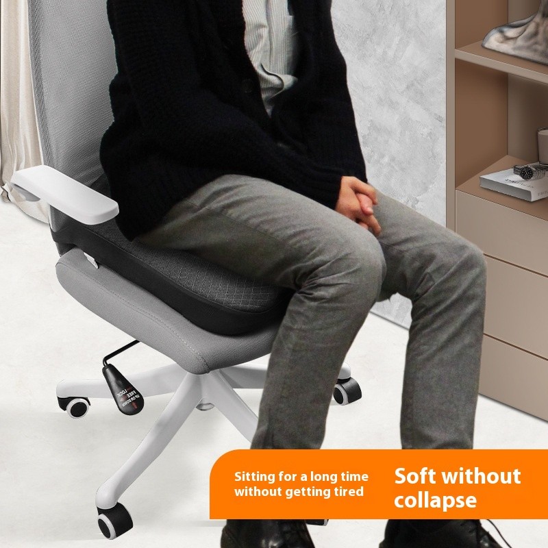 Cojín de asiento transpirable de color sólido simple para el hogar