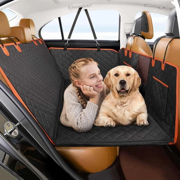 RuffRover 2.0 - Protector de asiento de coche para perros con base dura