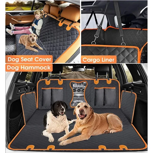RuffRover 2.0 - Protector de asiento de coche para perros con base dura