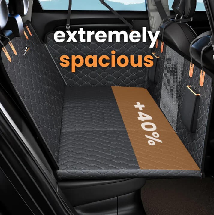 RuffRover 2.0 - Protector de asiento de coche para perros con base dura