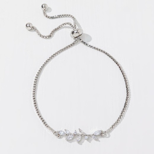 Pulsera y anillo de plata con ojo de caballo, cristal y circonita, ideal para atuendos diarios y festivos de mujer.