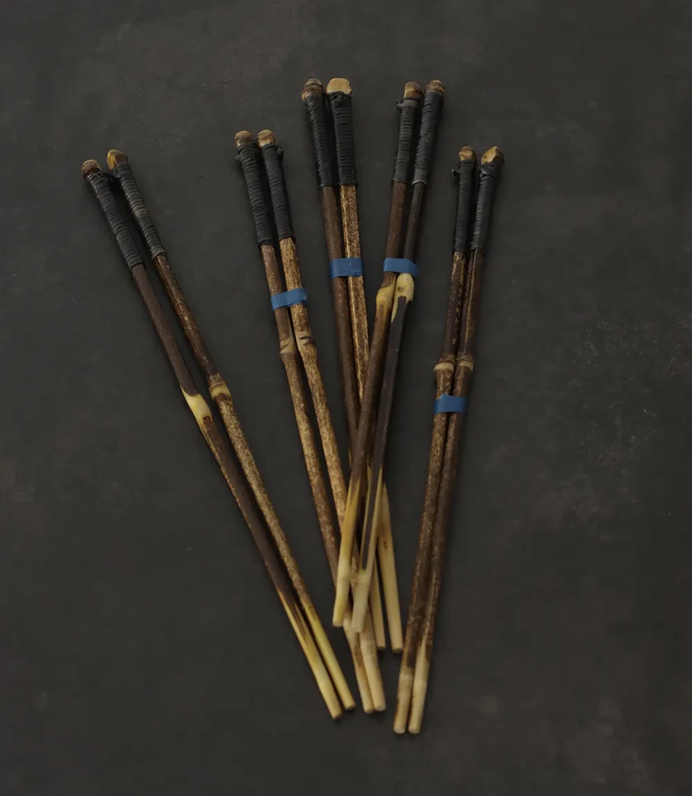Palillos de sushi puntiagudos de bambú estilo japonés creativos