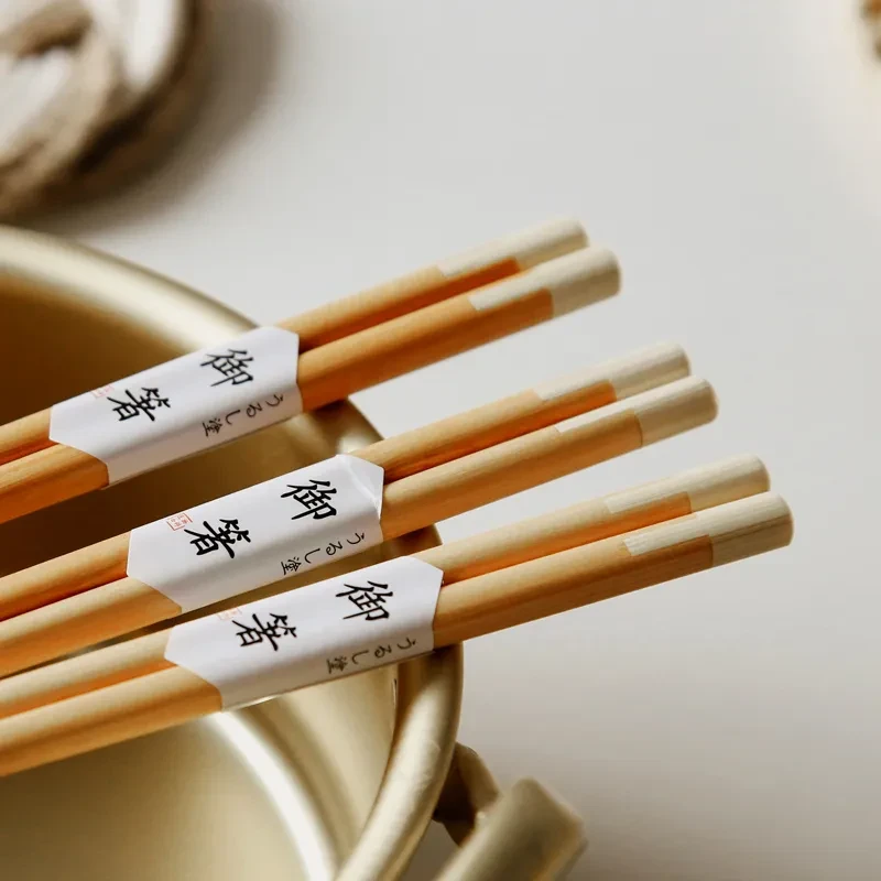 Palillos de madera maciza para el hogar de estilo japonés
