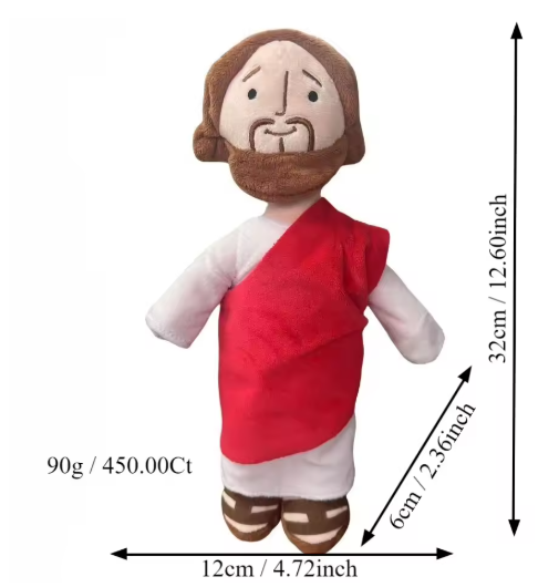 Nuevo muñeco de peluche de Jesús de Yesu, regalo de Acción de Gracias, muñeco de Jesús, almohada.