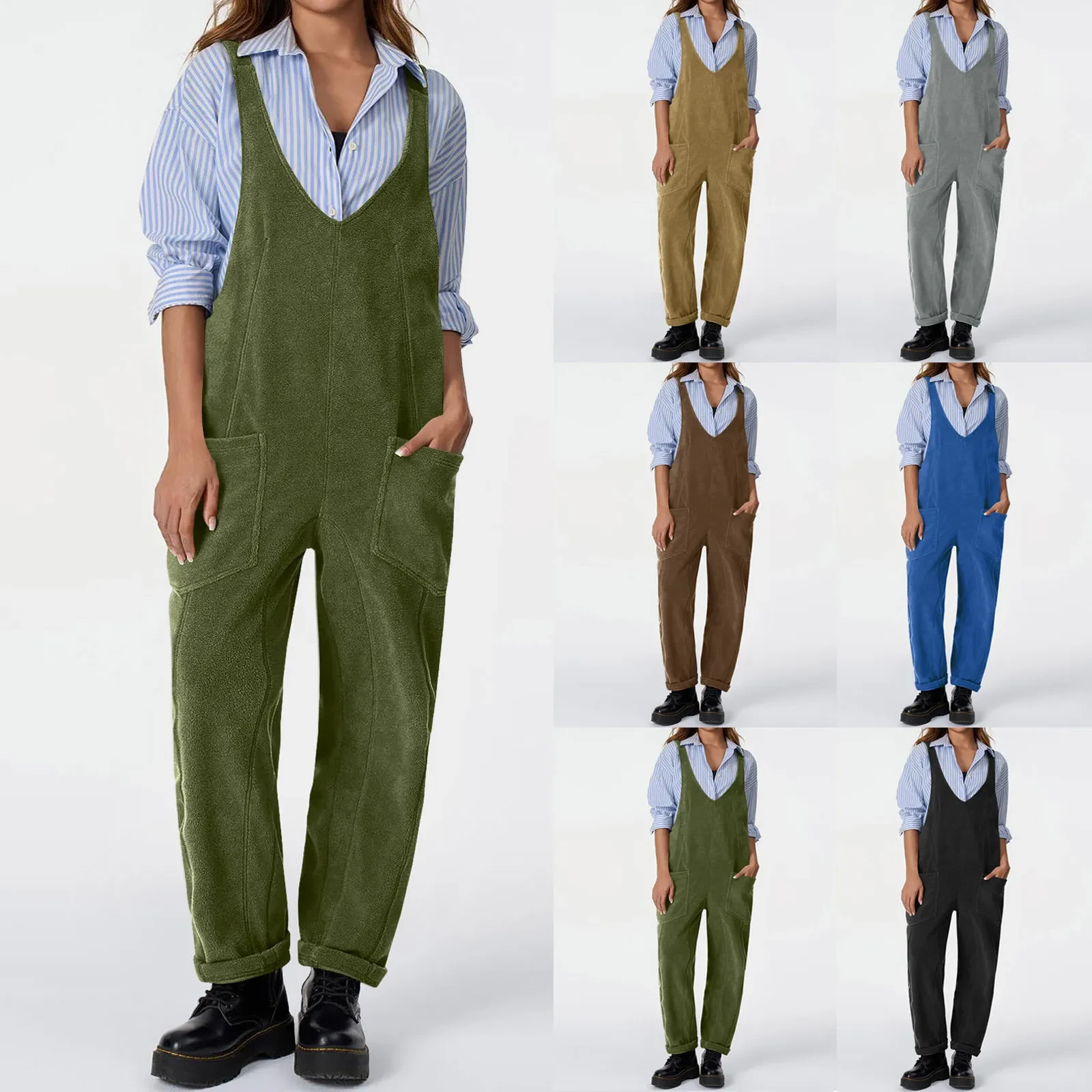 Mono informal de forro polar con tirantes