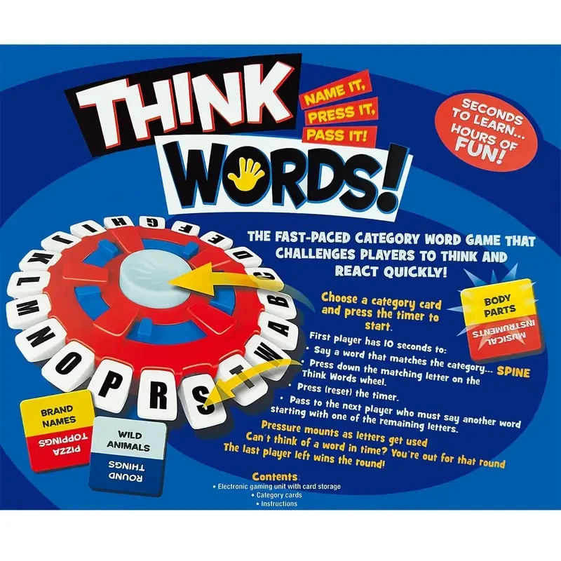 Juego de palabras del alfabeto Quick Thinking, edición estándar, 1 pieza