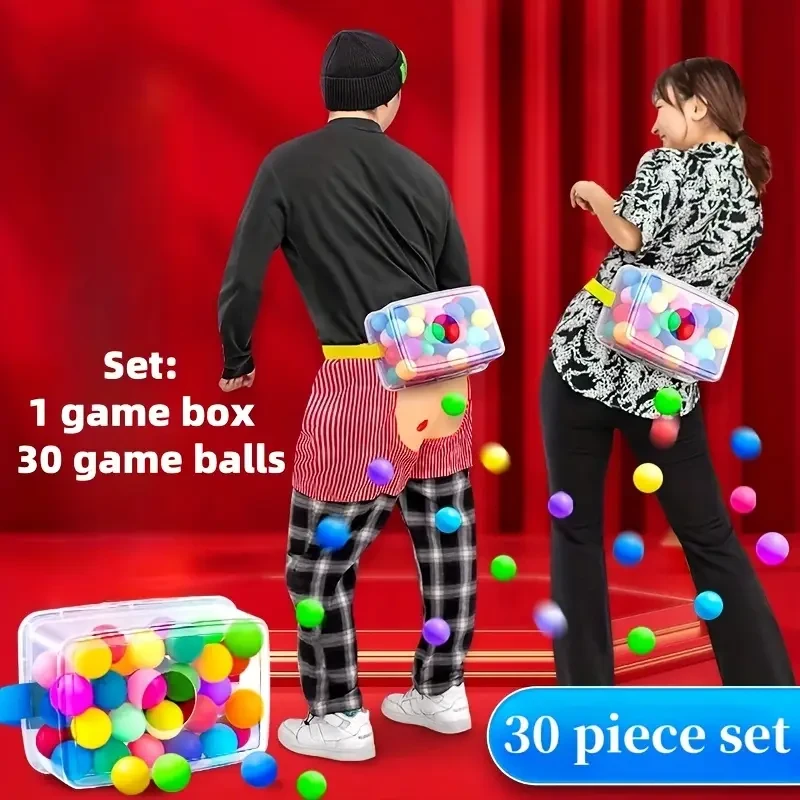 Juego de agitar bolas de colores para fiestas