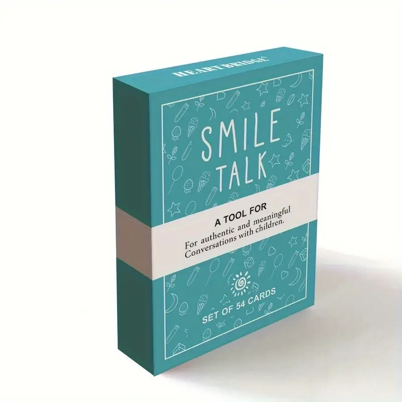 Una caja de tarjetas de juego para padres SMILE TALK