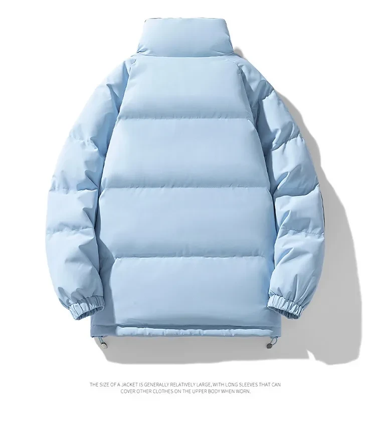 Chaqueta acolchada de algodón y plumón para invierno, cálida y gruesa.