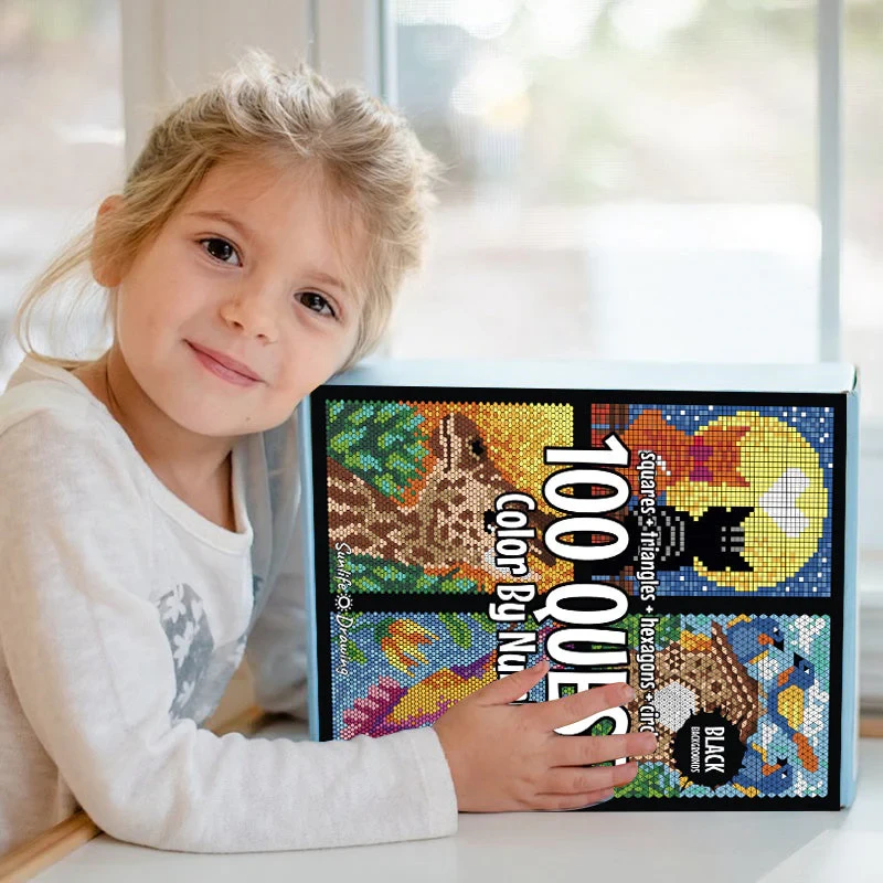 Libro para colorear por números 100 QUEST