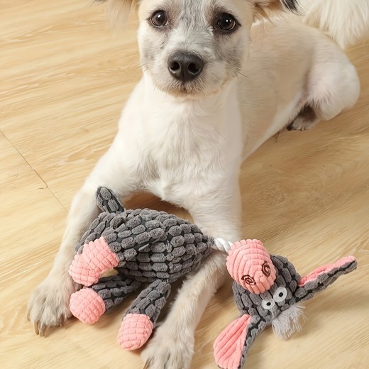 Paquete de juguetes chirriantes para cachorros, peluches suaves y duraderos, con chirriadores para limpiar los dientes, para perros pequeños y medianos.