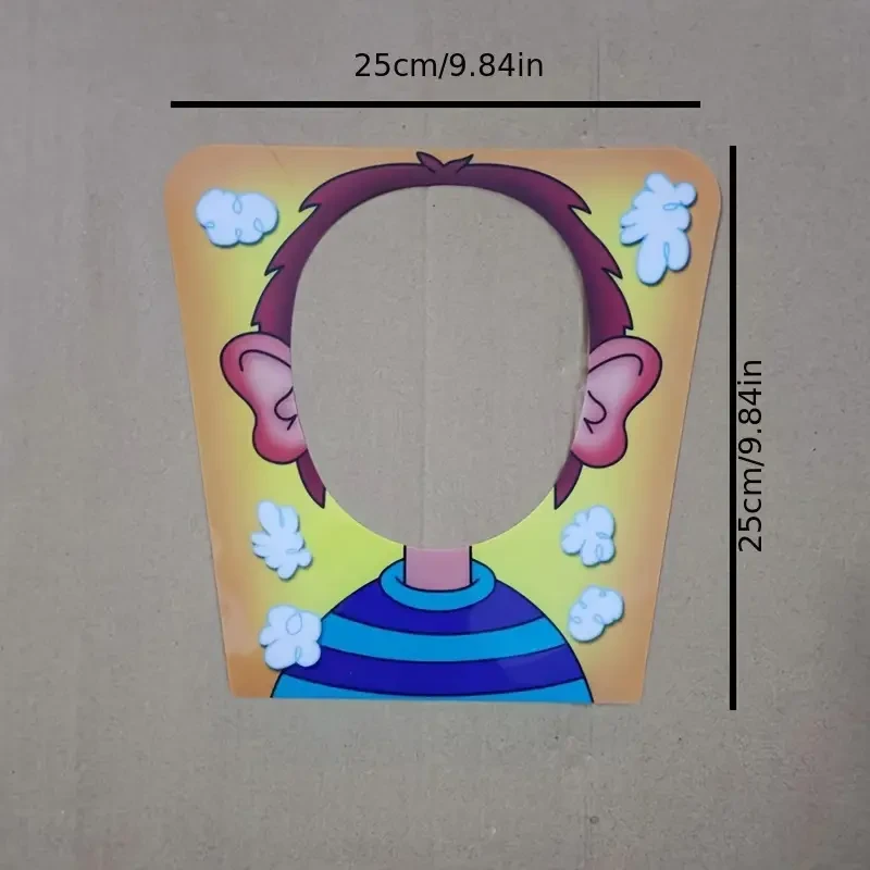 Juego interactivo de caras de pastel para reuniones familiares