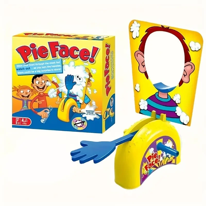 Juego interactivo de caras de pastel para reuniones familiares