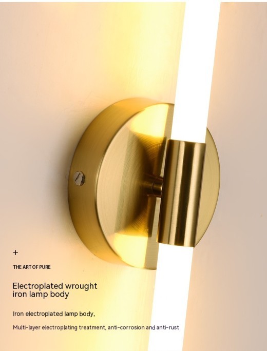 Lámpara de pared minimalista con tira de luz LED lineal creativa
