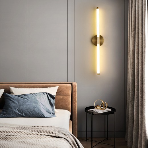 Lámpara de pared minimalista con tira de luz LED lineal creativa