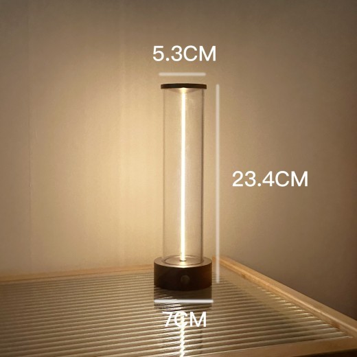 Tira de luz LED de succión magnética de vidrio