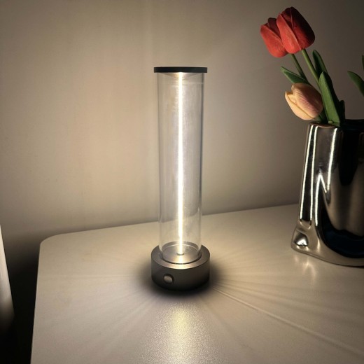 Tira de luz LED de succión magnética de vidrio