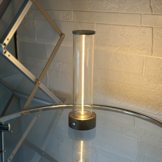 Tira de luz LED de succión magnética de vidrio