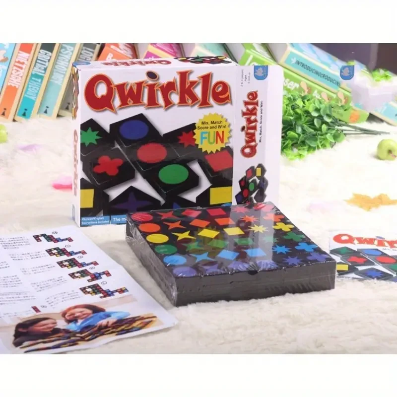 Entretenimiento en casa | Juego de mesa Qwirkle para 2-4 jugadores