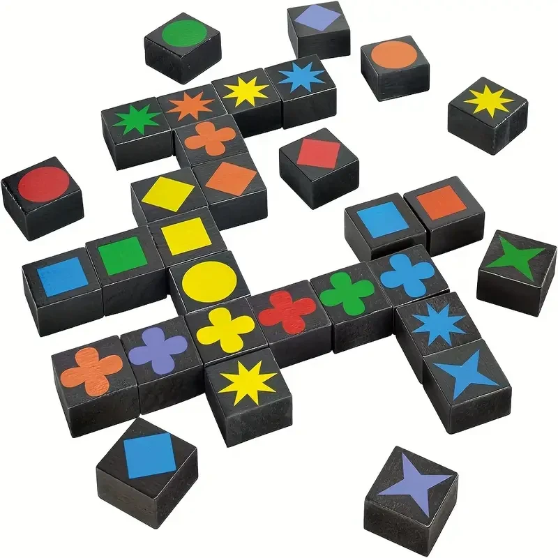 Entretenimiento en casa | Juego de mesa Qwirkle para 2-4 jugadores
