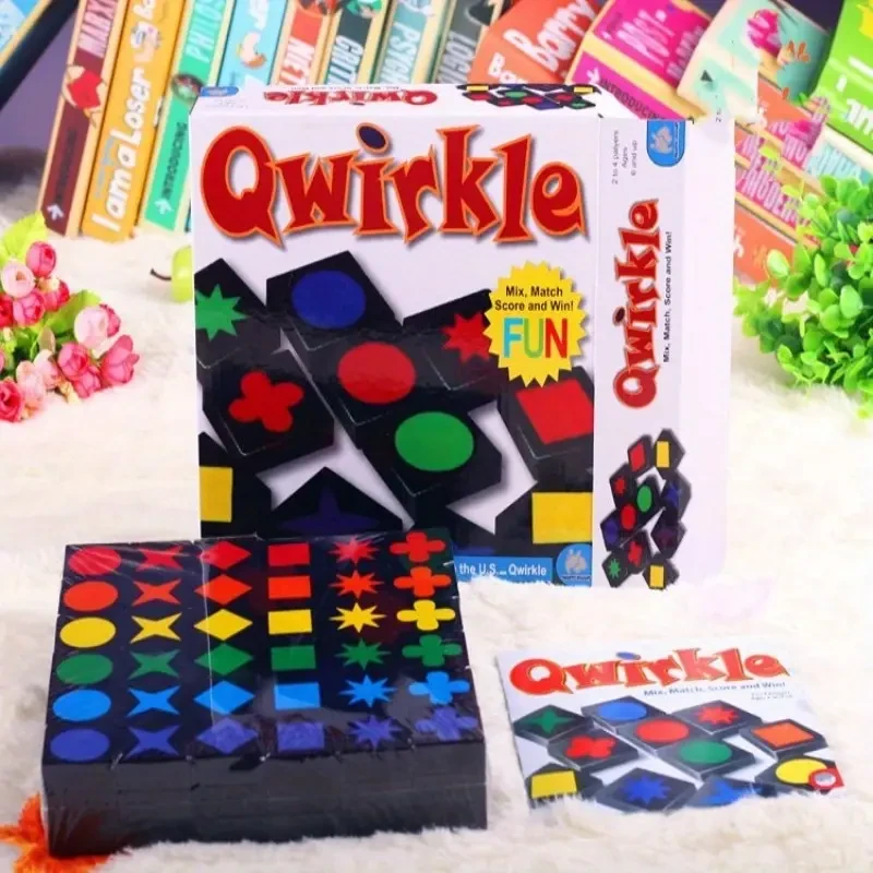 Entretenimiento en casa | Juego de mesa Qwirkle para 2-4 jugadores