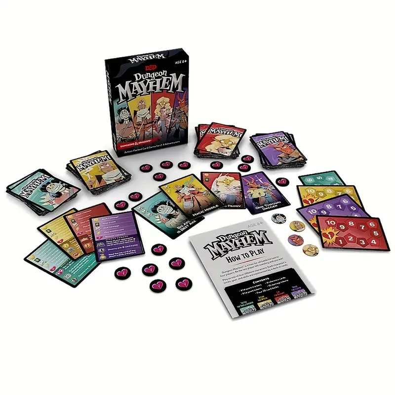 Dungeon Mayhem: Juego de cartas de Dungeons Dragons para 2-4 jugadores