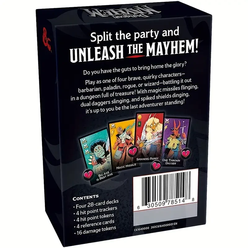 Dungeon Mayhem: Juego de cartas de Dungeons Dragons para 2-4 jugadores