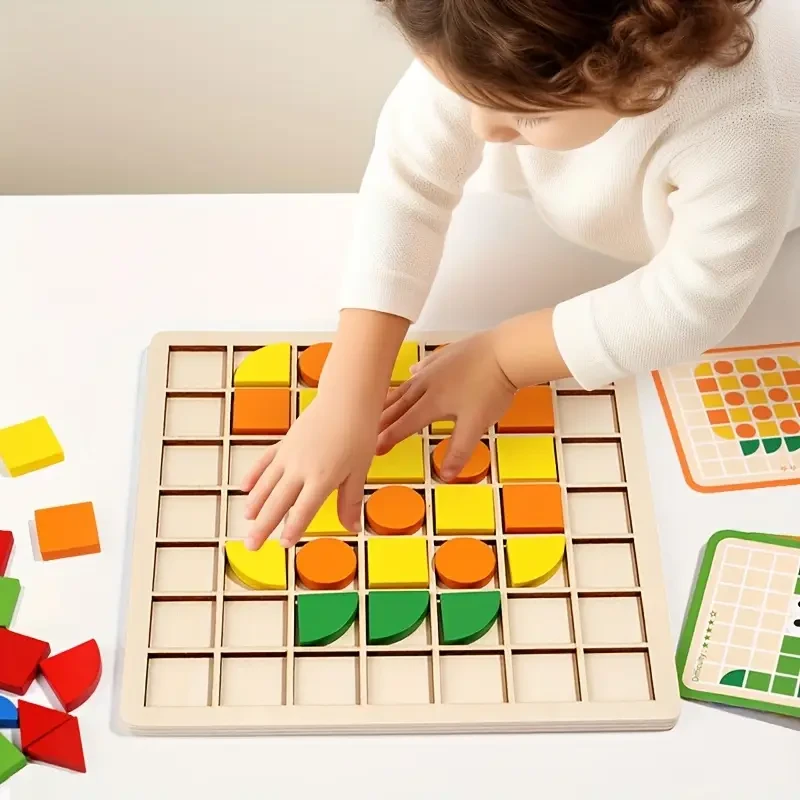 Juego de rompecabezas de mosaico 3D de 120 piezas - Juguetes de madera