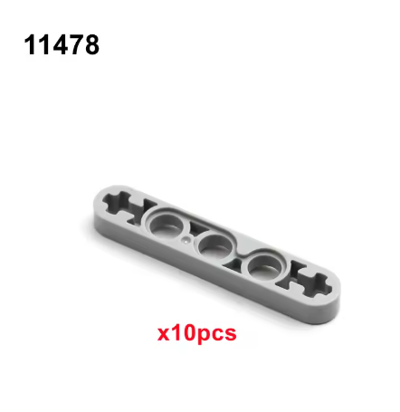 Piezas técnicas: Vigas delgadas para modelos con orificio Alex, compatibles con juguetes MOC 41677, 6632, 32449, 11478, 32006/2825, 32017, 32063 y 32065.