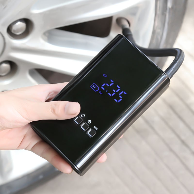 Mini inflador portátil eléctrico inteligente inalámbrico digital para coche