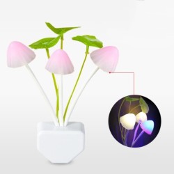 Luz nocturna LED con forma de hongo de ensueño y control de luz