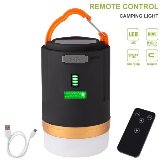 Luz de camping recargable, luz LED impermeable para tienda de campaña