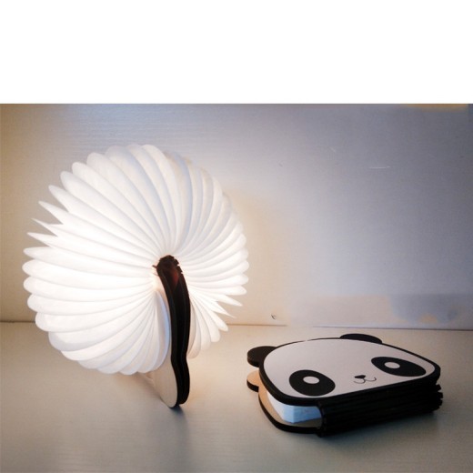 Luz de libro LED colorida con forma de panda
