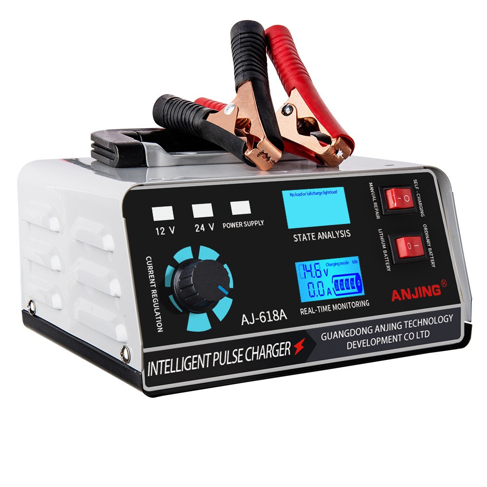 Cargador de batería para automóvil de 400 W, 12 V, 24 V, reparación por pulsos, alta potencia