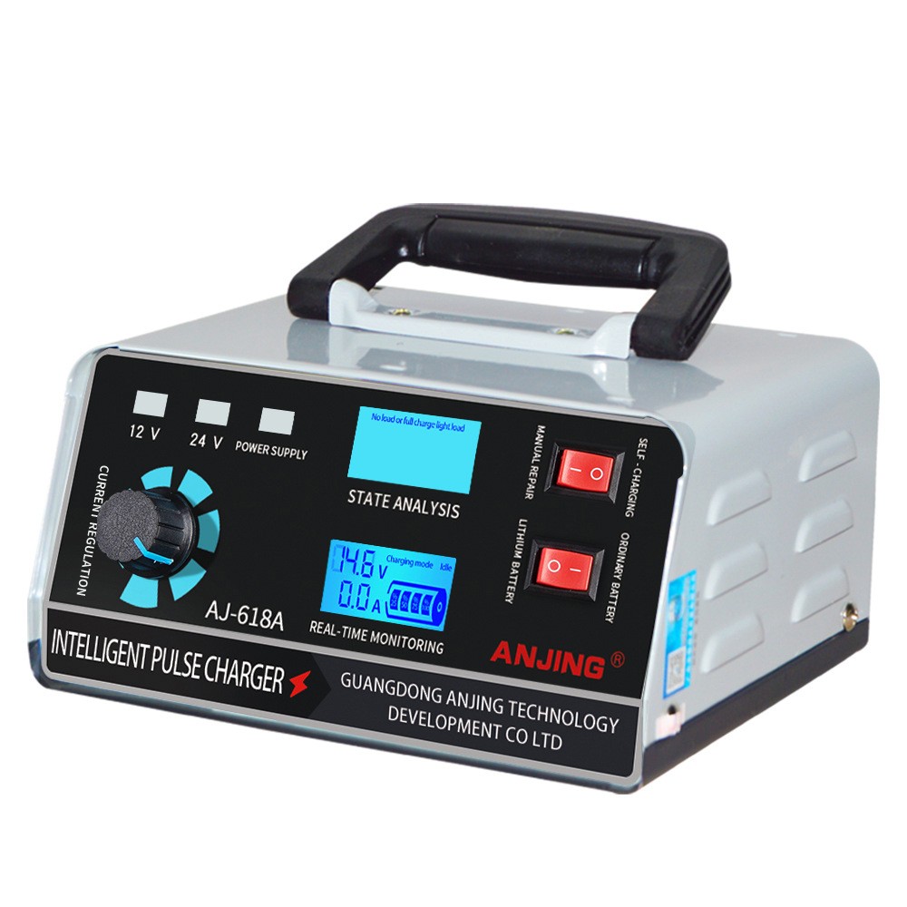 Cargador de batería para automóvil de 400 W, 12 V, 24 V, reparación por pulsos, alta potencia