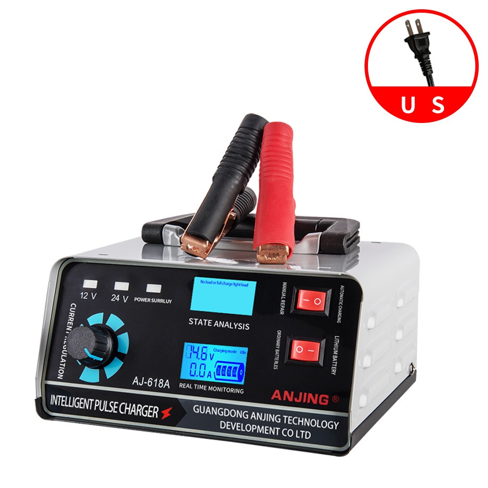 Cargador de batería para automóvil de 400 W, 12 V, 24 V, reparación por pulsos, alta potencia