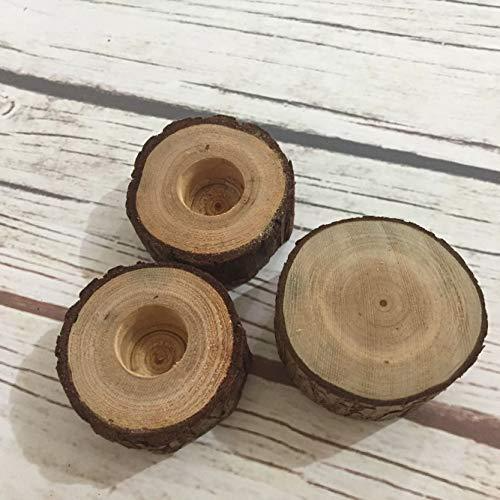 Candelabros de madera para bodas
