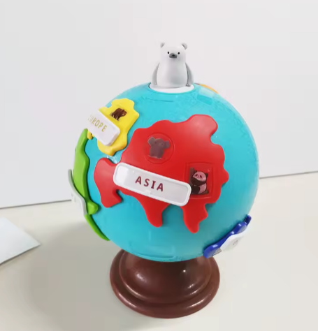 Globo terráqueo Montessori para aprendizaje de ciencias, juguete de geografía, educación STEAM para niños de 3 a 6 años