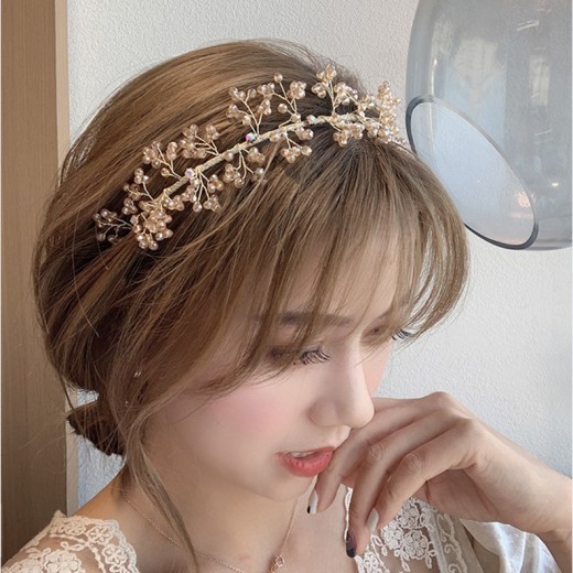 Tocado versátil y elegante para salir, accesorio para el cabello, diadema de novia retro con temperamento