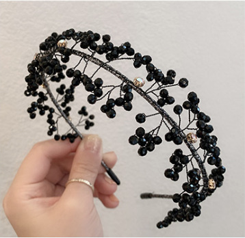 Tocado versátil y elegante para salir, accesorio para el cabello, diadema de novia retro con temperamento