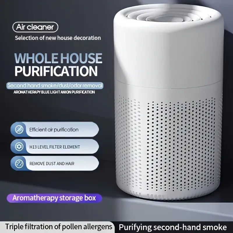 Purificador de aire HEPA USB con aromaterapia