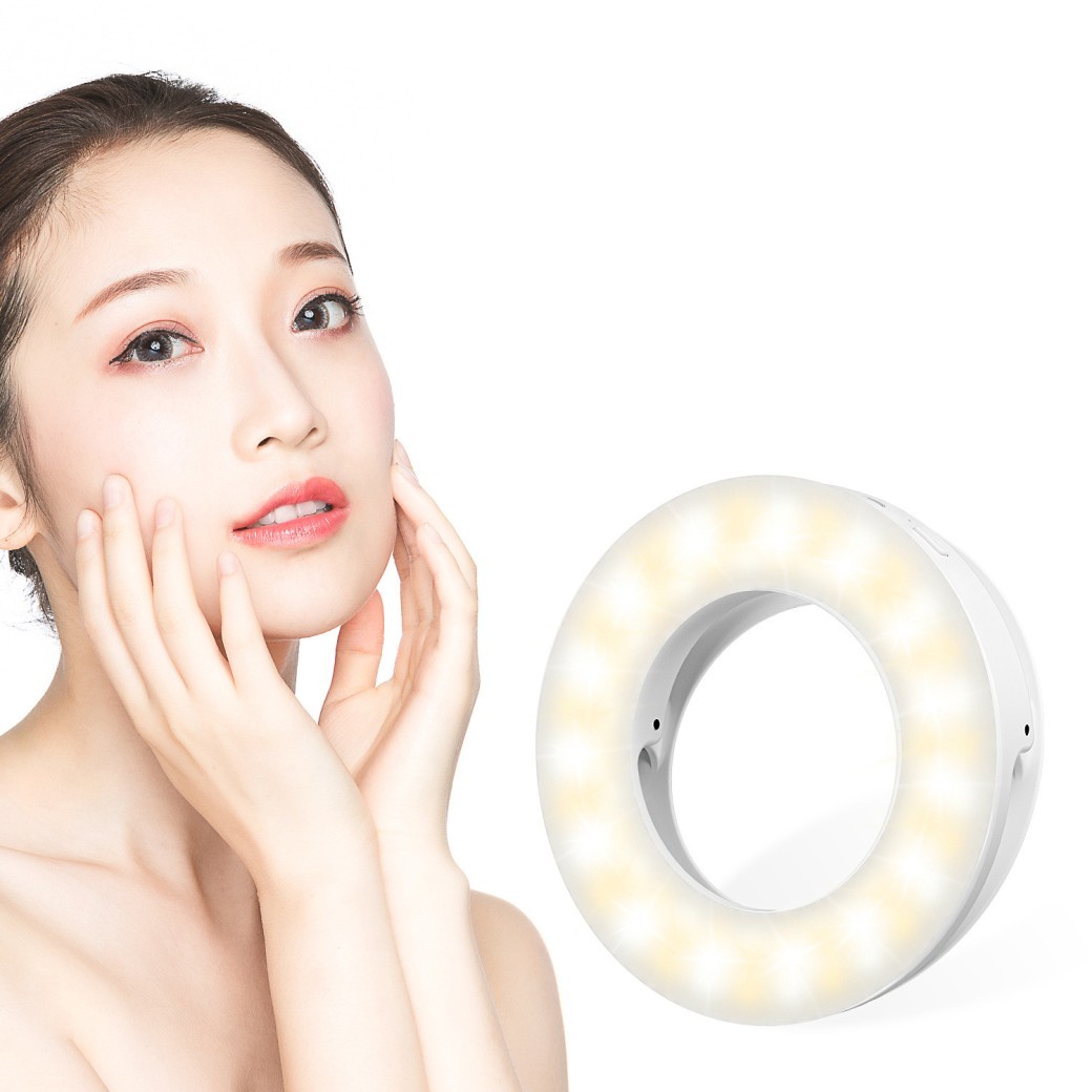 Luz de relleno LED en vivo, luz de selfie, artefacto de luz de relleno