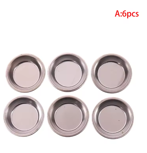 Bandeja de metal para mezclar pinturas de colores, juego de 6 unidades, para herramientas de modelismo Gundam