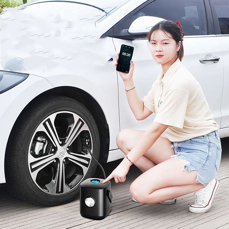 Mini bomba de aire portátil multifunción para neumáticos de coche