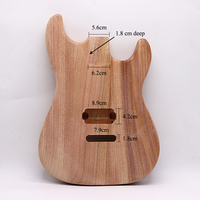 Cuerpo de guitarra eléctrica de temperamento elegante Okomu