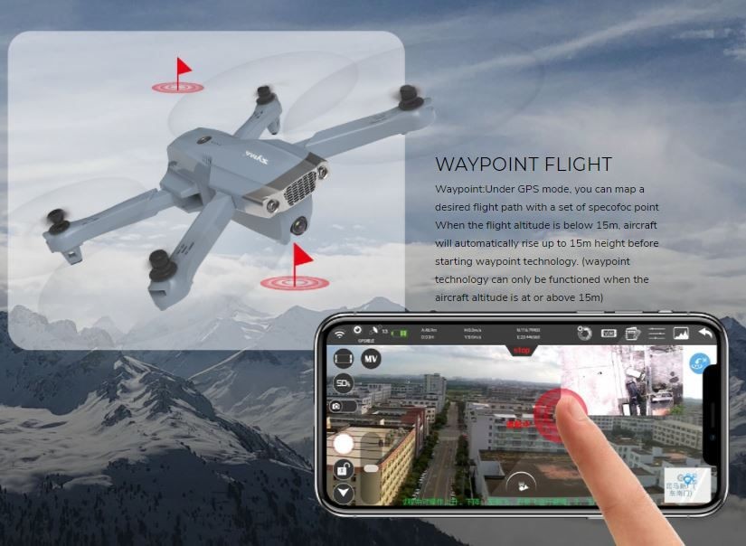 Dron compacto con GPS y FPV Syma X30.