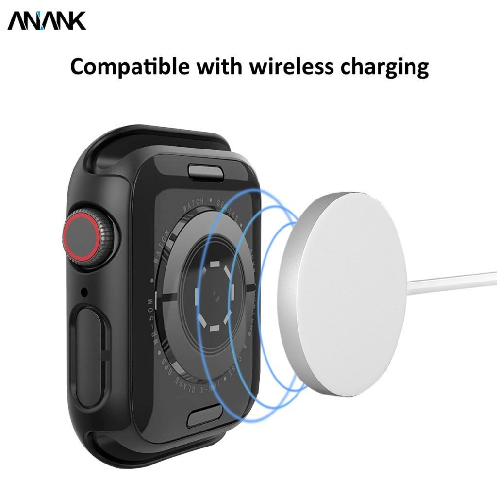 Protector de pantalla para Apple Watch de 44 mm con funda, para modelos de 4, 5 y 6, alta calidad