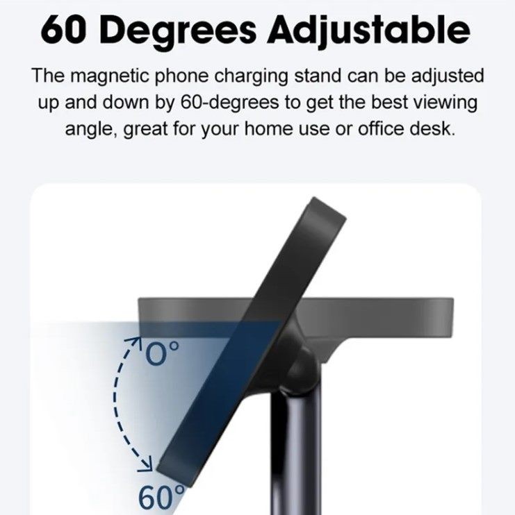Cargador rápido Magsafe 3 en 1 para iPhone, Watch y Airpods.