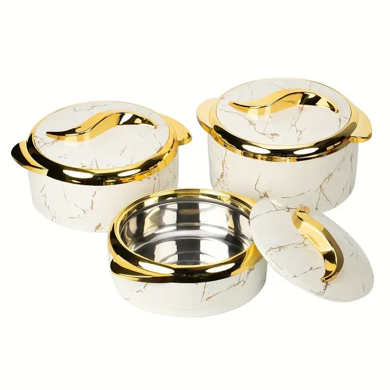 Juego de 3 calentadores de alimentos Golden Touch
