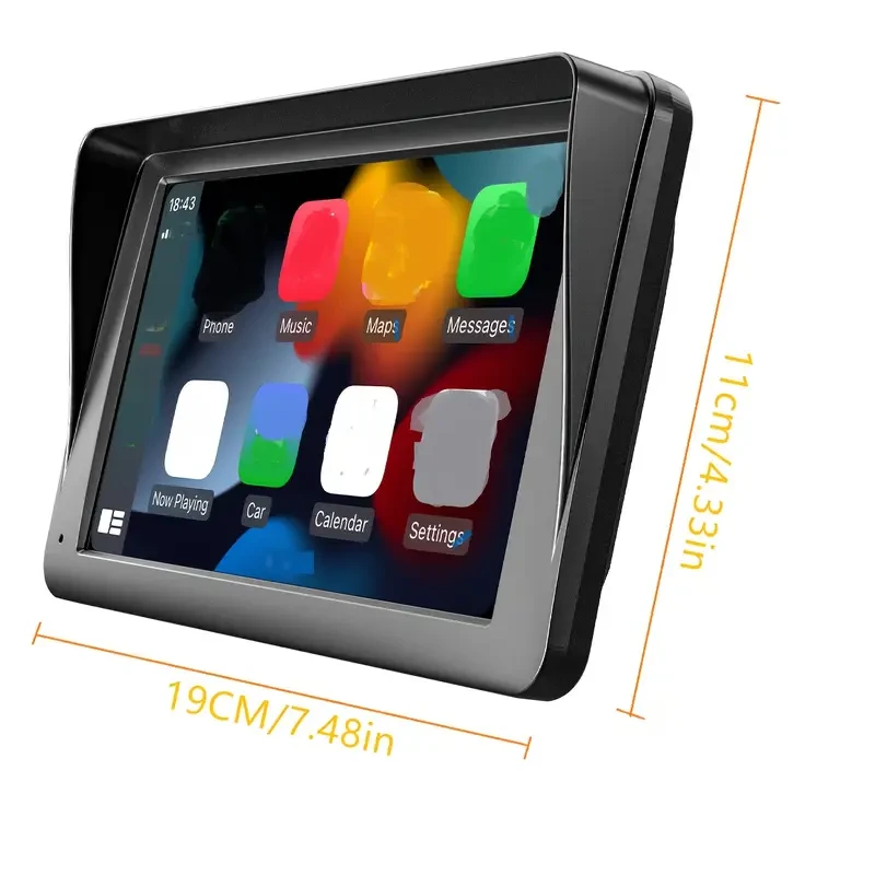 Pantalla CarPlay y Android Auto de 17,78 cm para coches